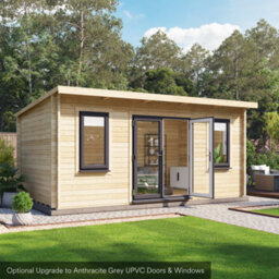 Billyoh Fraya Pent Log Cabin - 5.0M X 3.0M (16 X 10Ft) - 44mm - thumbnail 2