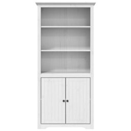 Berkfield Classic Bookcase Bodo White 80X40X172 Cm Solid Wood Pine - thumbnail 3
