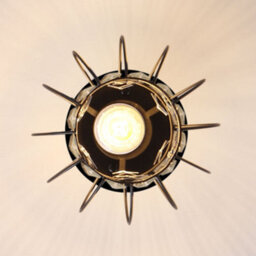 Thehotsale Black Metal Crystal Lantern Shape 1-Light Pendant Light 7.48In Dia X 7.08In H - thumbnail 4