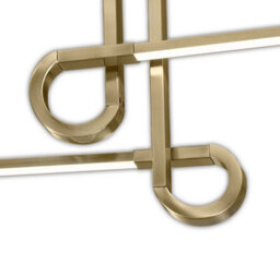 Luminosa Lighting Luminosa Cinto Semi Flush Ceiling Light 20W Led, 3000K, 1600Lm, Antique Brass - thumbnail 5