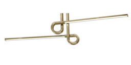 Luminosa Lighting Luminosa Cinto Semi Flush Ceiling Light 20W Led, 3000K, 1600Lm, Antique Brass - thumbnail 4