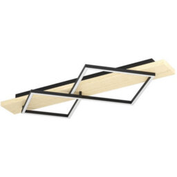 Loops Stylish Modern Black And Brown Led Ceiling Light For Indoor Spaces - thumbnail 3