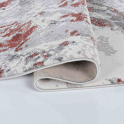 Onyx Modern Living Room Rug - Abstract Area Rugs Pink - Runner 60X220 Cm - thumbnail 2