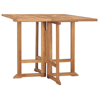 Vidaxl Folding Garden Dining Table 90X90X75 Cm Solid Teak Wood - image 1