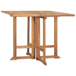 Vidaxl Folding Garden Dining Table 90X90X75 Cm Solid Teak Wood - thumbnail 1