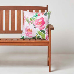 Homescapes Luxury Outdoor Cushions 2 Set, Waterproof Filled Cushions, Soft-Touch, Pink Peony, For Garden And Indoors, 45 X 45 Cm - thumbnail 3