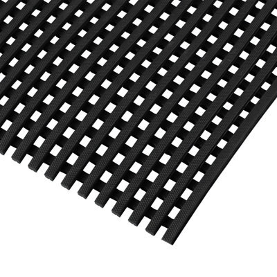 Floordirekt Adria Anti Slip Workplace Mat Uv Resistant Wet Area Drainage Rubber Runner Indoor Outdoor Black 120 X 100 Cm - image 1