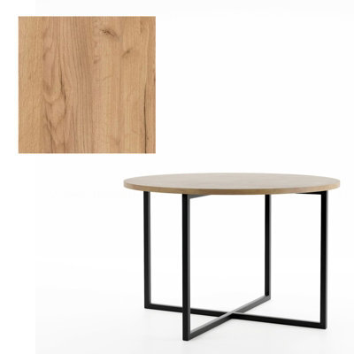 Tollnes Round Coffee Table Oak Craft Gold - image 1