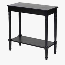 Pacific Lifestyle Heritage Black Pine Wood Console Table - thumbnail 4