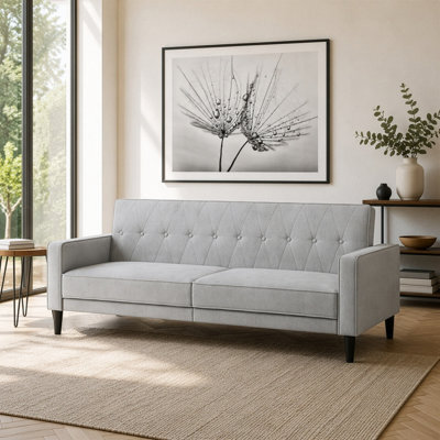 Dorel Home Avon 3S Sofabed Grey Fabric - image 1