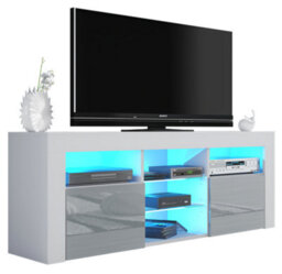 Tv Unit 145Cm Sideboard Cabinet Cupboard Tv Stand Living Room High Gloss Doors - thumbnail 6