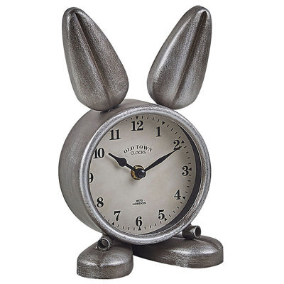 Beliani Clock Thusis 15 Cm Metal Silver - image 1