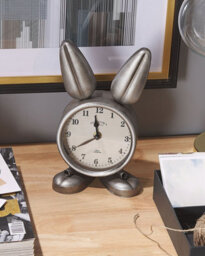 Beliani Clock Thusis 15 Cm Metal Silver - thumbnail 2