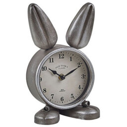 Beliani Clock Thusis 15 Cm Metal Silver - thumbnail 1