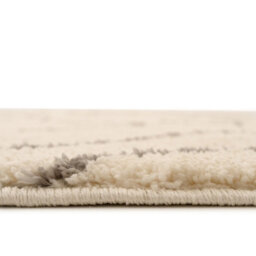 Loomed Cream Machine Washable Shaggy Soft Living Area Rug - 240 X 60Cm - thumbnail 4