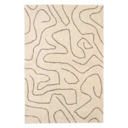 Loomed Cream Machine Washable Shaggy Soft Living Area Rug - 240 X 60Cm - thumbnail 6