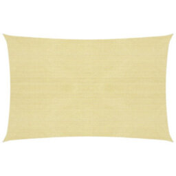 Berkfield Sunshade Sail 160 G/m2 Beige 2.5X4 M Hdpe - thumbnail 1