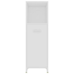 Berkfield Sturdy Bathroom Cabinet White 30X30X95 Cm Engineered Wood - thumbnail 6
