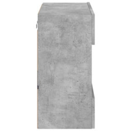 Berkfield Tv Wall Cabinet With Led Lights Concrete Grey 58.5X30X60.5 Cm - thumbnail 9