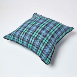 Homescapes Cotton Black Watch Tartan Cushion Cover, 60 X 60 Cm - thumbnail 4