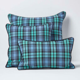 Homescapes Cotton Black Watch Tartan Cushion Cover, 60 X 60 Cm - thumbnail 5