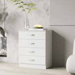 White Bedroom Furniture Chest Of Drawer - thumbnail 3
