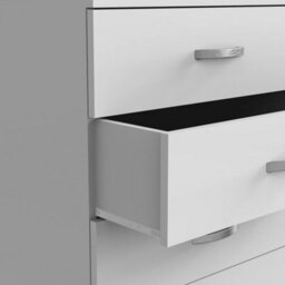 White Bedroom Furniture Chest Of Drawer - thumbnail 6