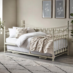 Julian Bowen Versailles 90Cm Single Ivory Daybed With Underbed Trundle