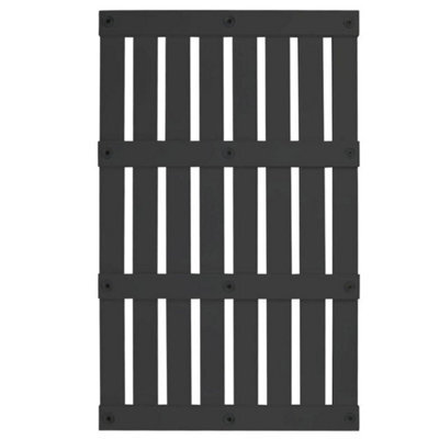 Large Black Bathroom Wooden Duck Board Natural Wood Rectangular Shower Bath Mat - image 1