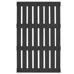 Large Black Bathroom Wooden Duck Board Natural Wood Rectangular Shower Bath Mat