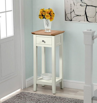 Hallowood Furniture Clifton Oak Painted Small Telephone Table - image 1