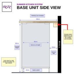 Heze Furniture Summer 7 Unit Kitchen Cabinets Set 240Cm In Chalk White Gloss - thumbnail 7
