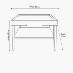Pacific Lifestyle Marnie Black Wood Veneer Coffee Table - thumbnail 2