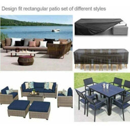 Garden Furniture Cover 240 X 140 90 Cm Protective For Rectangular Table Uv-Resistant 210D - thumbnail 6