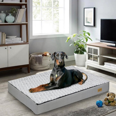 Bingopaw 95X70X8Cm Memory Foam Platform Dog Bed Orthopedic Pet Bed Mattress Kennel Crate Pad - image 1