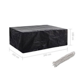 Walplus Outdoor Garden Furniture Cover 8 Eyelets 242X162X100 Cm - thumbnail 7