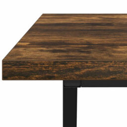 Berkfield Coffee Table - Smoked Oak - 100X50X40 Cm - Engineered Wood And Metal - thumbnail 7