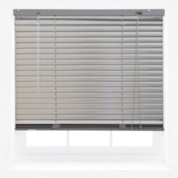 Furnished Aluminum Venetian Blinds - Silver 25mm Slats Trimmable Blinds For Windows And Doors (W)90Cm (L)150Cm - thumbnail 1