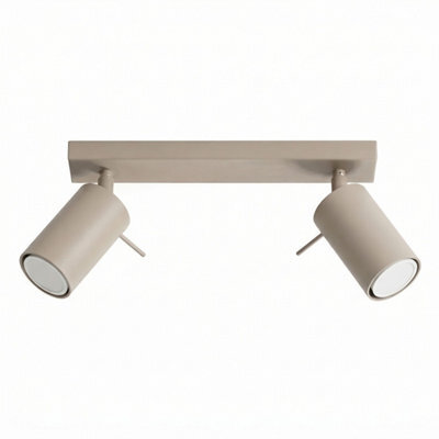 Luminosa Lighting Luminosa Ring Twin Ceiling Spotlight Taupe 2X Gu10 - image 1