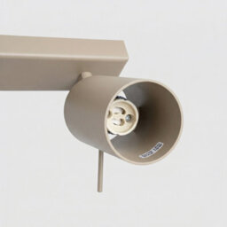 Luminosa Lighting Luminosa Ring Twin Ceiling Spotlight Taupe 2X Gu10 - thumbnail 5
