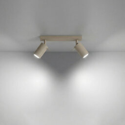 Luminosa Lighting Luminosa Ring Twin Ceiling Spotlight Taupe 2X Gu10 - thumbnail 3