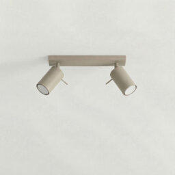 Luminosa Lighting Luminosa Ring Twin Ceiling Spotlight Taupe 2X Gu10 - thumbnail 2