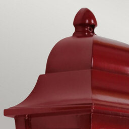 Luminosa Lighting Elstead Deco Lane 1 Light Half Outdoor Wall Lantern Red Ip44 - thumbnail 4