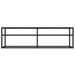 Berkfield Sturdy Tv Cabinet Transparent 140X40X40.5 Cm Tempered Glass - thumbnail 3