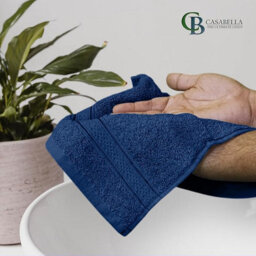 Casabella 12 Pack Flannel Face Cloth - 100% Cotton Face Towels Soft & Absorbent Super Quality Washcloths - thumbnail 2