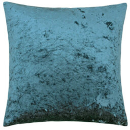 Paoletti Verona Crushed Velvet Feather Rich Cushion - thumbnail 1