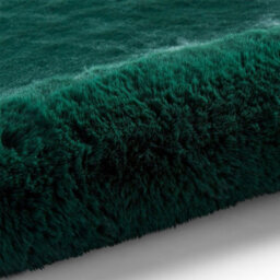 Jewel Green Shaggy Plain Modern Polyester Easy To Clean Rug For Living Room And Bedroom-120Cm X 170Cm - thumbnail 3