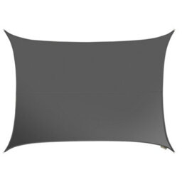 Kookaburra 6M X 5M Rectangle Waterproof Charcoal Garden Patio Sun Shade Sail Canopy 98% Uv Block With Free Rope