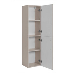 Heze Furniture Classic Tall Bathroom 2 Door Wall Cabinet - Cashmere - thumbnail 3