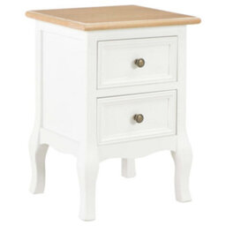 Berkfield Bedside Cabinet 2 Pcs White 35X30X49 Cm Mdf - thumbnail 2